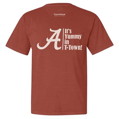 ALABAMA SCRIPT A IT'S YUMMY IN T-TOWN T-SHIRT