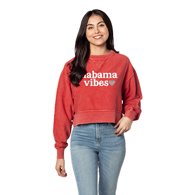 ALABAMA VIBES CORDED BOXY PULLOVER