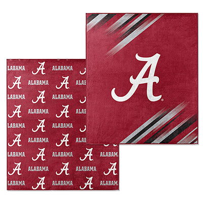 Alabama Motion Vector Printed Reversible Cloud Throw