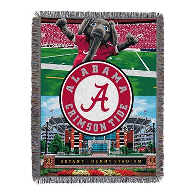Alabama Home Field Advantage Tapestry Throw