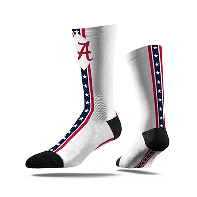 Alabama Script A Classic Full Sublimated Flag Sock