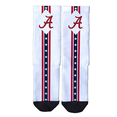 ALABAMA SCRIPT A CLASSIC FULL SUBLIMATED FLAG SOCK