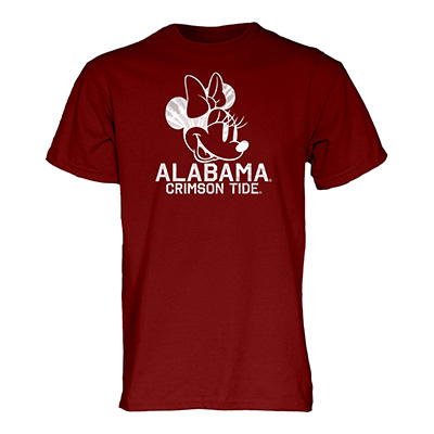 Alabama Crimson Tide Disney Blocked Tyed Minnie T-Shirt