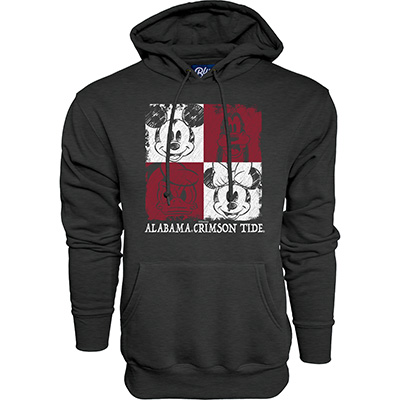 Alabama Crimson Tide Disney On The Quad Mickey Fleece Hoodie