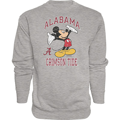 Alabama Crimson Tide Disney Right Here Mickey Crew Fleece