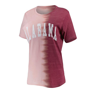 Alabama Split Bleach Tyed Short Sleeve Shirt