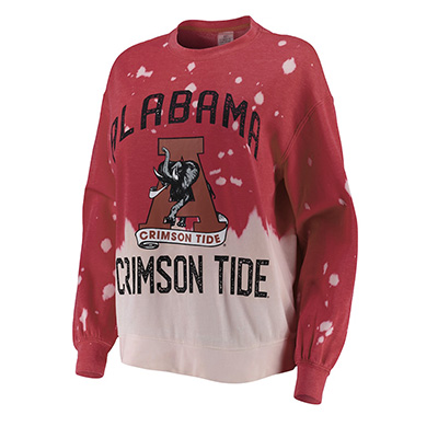 Alabama Crimson Tide Script A Faded Crewneck Pullover