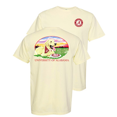 University Of Alabama Frisbee Pup Comfort Color T-Shirt