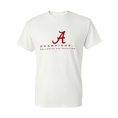 ALABAMA SCRIPT A FOLLOWING THE TRADITION T-SHIRT