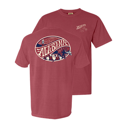 Alabama Tulip Oval Comfort Color T-Shirt