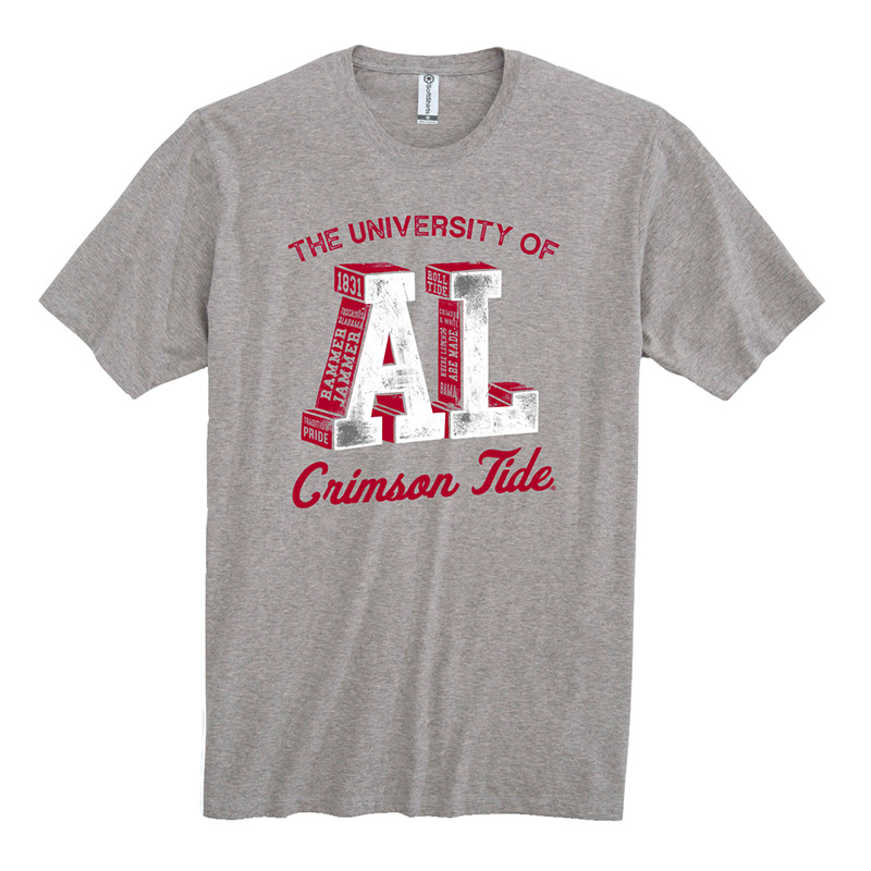 The University Of Alabama Crimson Tide Block T-Shirt