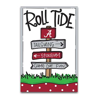 Alabama Roll Tide Road Signs Garden Flag - Double Sided