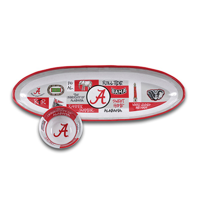 Alabama Melamine Chip And Dip Set