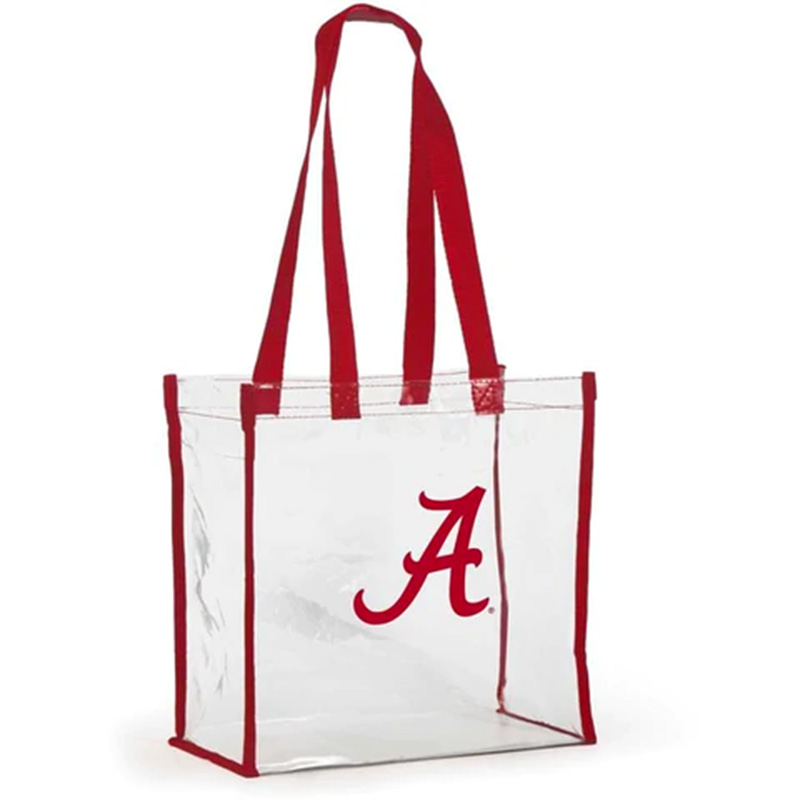 Clear stadium bag top in store