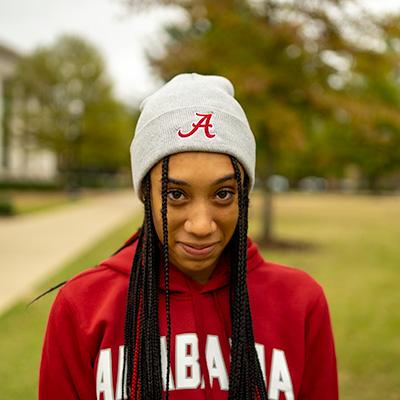 Alabama Script A Marled Cuff Beanie