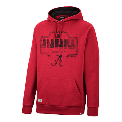 Alabama Crimson Tide Wrangler Rope Fleece Pullover