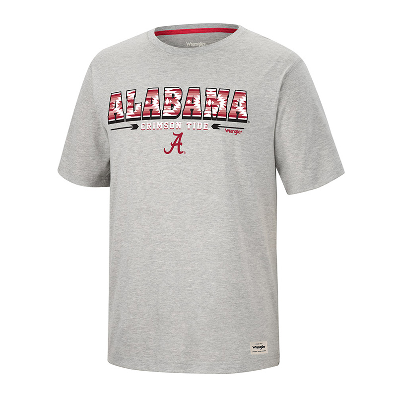 Alabama Crimson Tide Script A Wrangler Sunset Short Sleeve T-Shirt (SKU 13702106102)