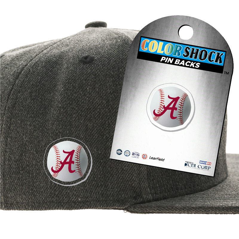 Alabama Baseball Acrylic Pin Back (SKU 13704841120)