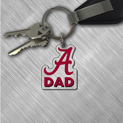 Alabama Script A Dad Key Tag