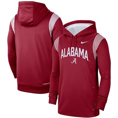 Alabama Over Script A Therma Fit Pullover Fleece Hoodie