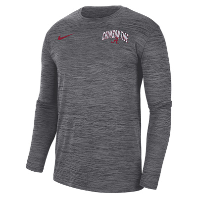ALABAMA CRIMSON TIDE SCRIPT A DRI-FIT VELOCITY LONG SLEEVE T-SHIRT