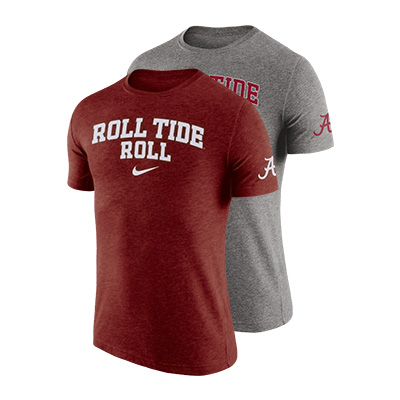 Alabama Roll Tide Roll Short Sleeve Dri-Fit Triblend T-Shirt