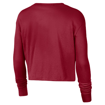 ALABAMA ROLL TIDE 1831 LONG SLEEVE COTTON CROP SHIRT