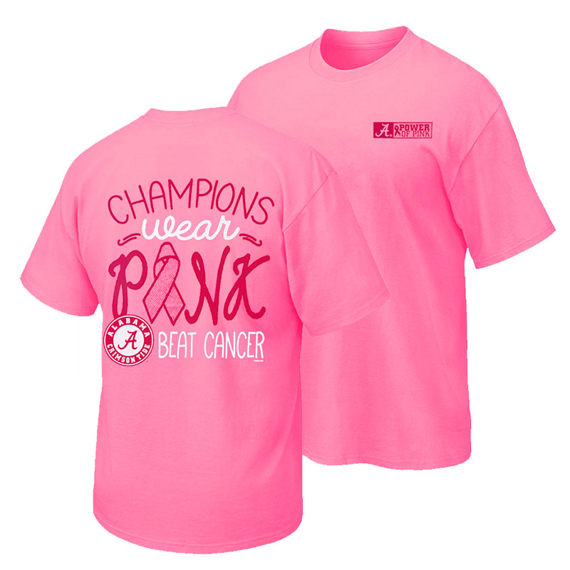 Alabama Champions Wear Pink T-Shirt