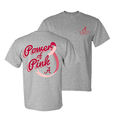 The University Of Alabama Power Of Pink Flowing Ribbon T-Shirt