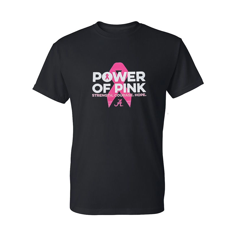 Alabama Script A Power Of Pink Strength Courage Hope T-Shirt