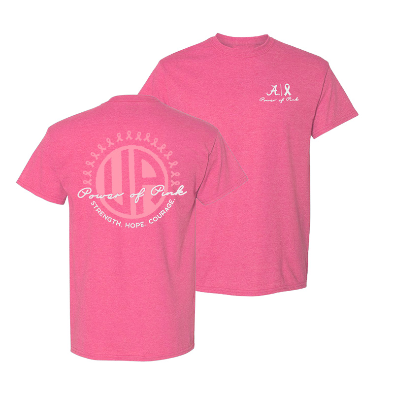 Alabama Script A Power Of Pink Monogram T-Shirt (SKU 13715120102)
