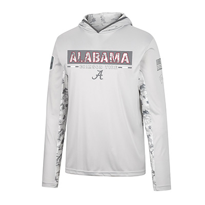 Alabama Crimson Tide Script A Ace Long Sleeve Hooded Windshirt