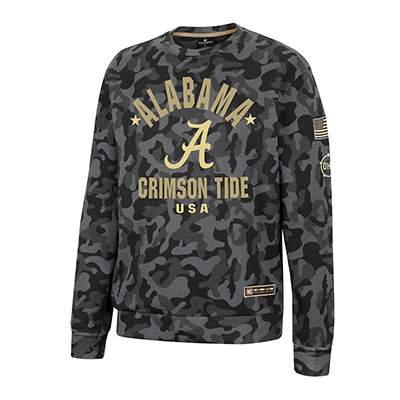 Alabama Crimson Tide Script A Gi Joe Crewneck Fleece