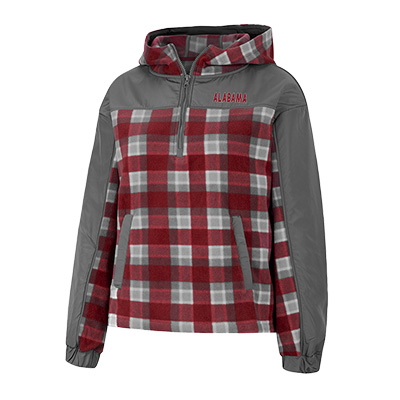 Alabama 1/4 Zip Plaid Jacket