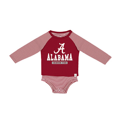 Alabama Script A Raglan Onesie