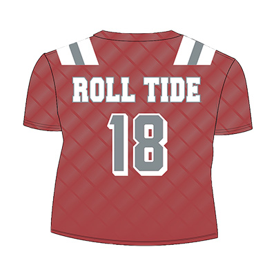 ALABAMA #18 SUBLIMATED CROP JERSEY