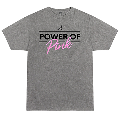 Alabama Script A Power Of Pink Bar T-Shirt
