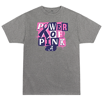 Alabama Script A Power Of Pink T-Shirt