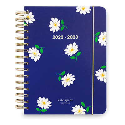 Kate Spade 17-Month 2022-2023 Spiral Planner - Blue Daisy