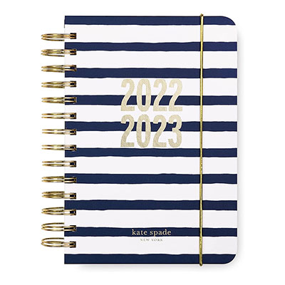 Kate Spade 17-Month 2022-2023 Spiral Planner - Painted Stripes