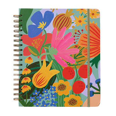 Rifle Paper 2023 17-Month Hardcover Spiral Planner - Sicily