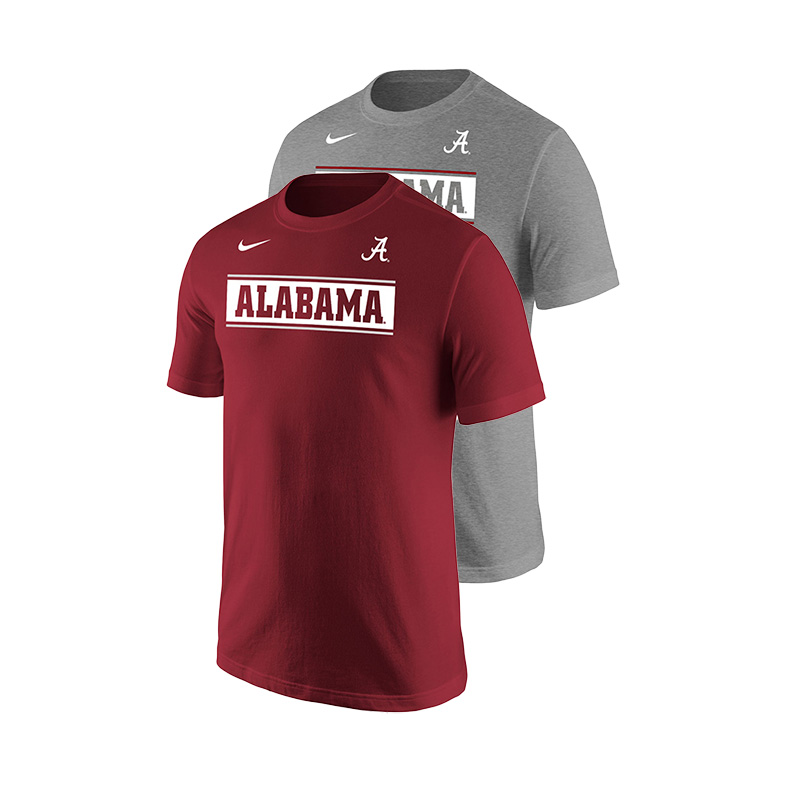 Alabama Script A Core Cotton Short Sleeve T-Shirt (SKU 13722661158)