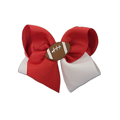 Miss Ashley Two-Tone Football Bow