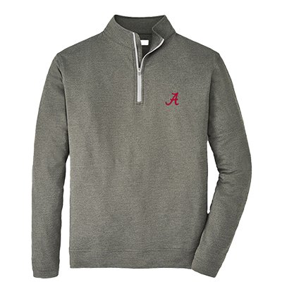 Alabama Script A Perth Melange Stretch Quarter Zip Pullover