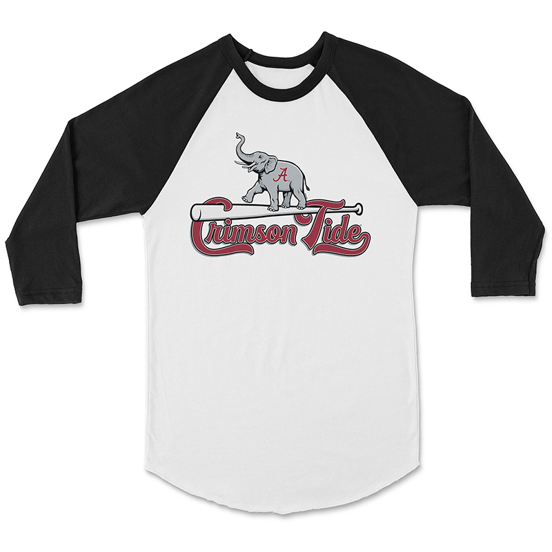 Alabama Crimson Tide Elephant Bat Raglan Shirt (SKU 13730581102)