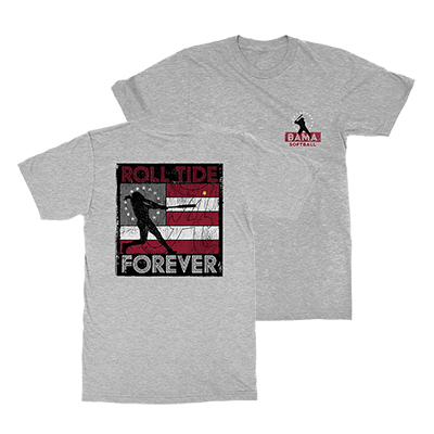 Alabama Roll Tide Softball Forever Patriotic T-Shirt