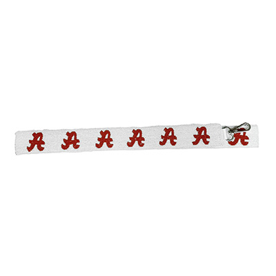 ALABAMA SCRIPT A BEADED PURSE STRAP