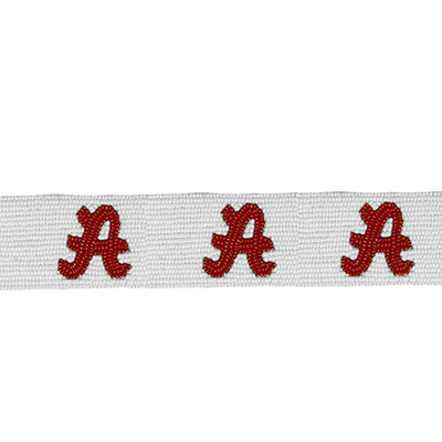 ALABAMA SCRIPT A BEADED PURSE STRAP