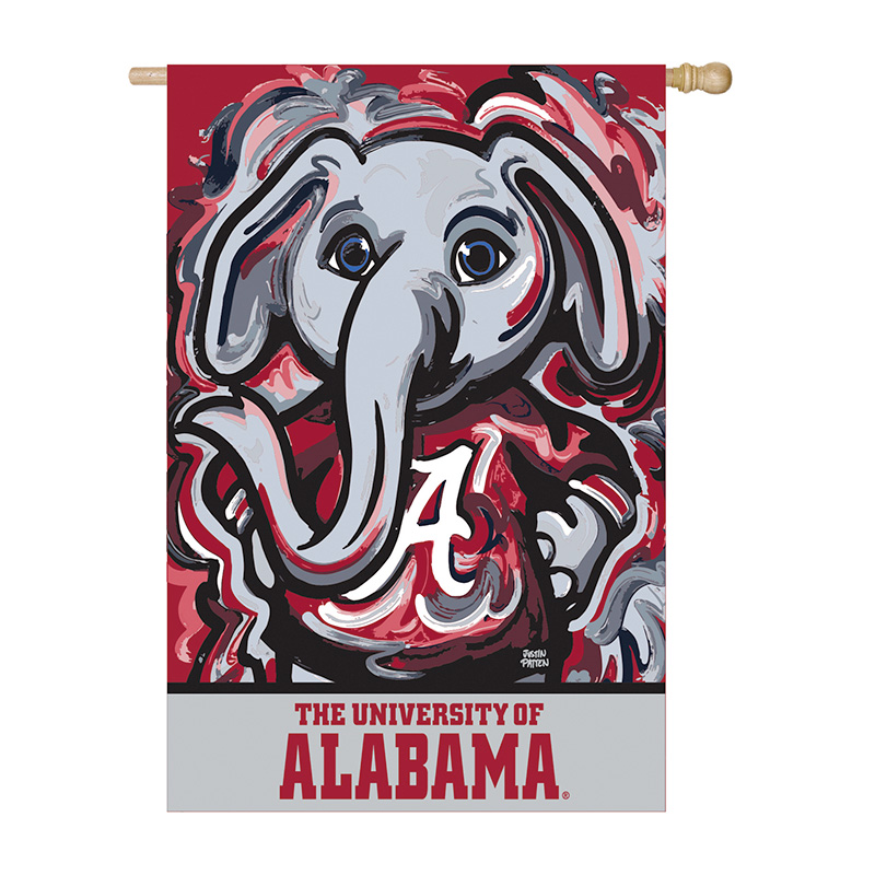 University Of Alabama  Big AL Justin Patten Flag (SKU 1373285124)
