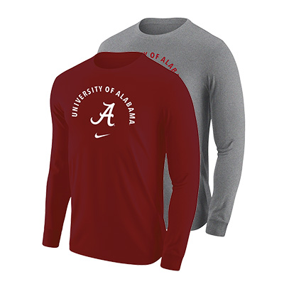 University Of Alabama Script A Core Cotton Long Sleeve T-Shirt
